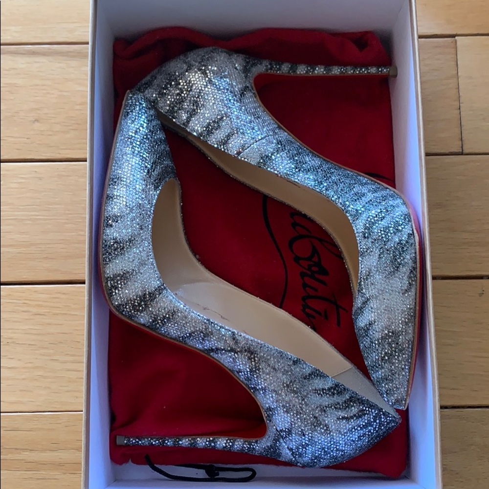 Louboutin Pigalle Follies 100 Glitter Sirene